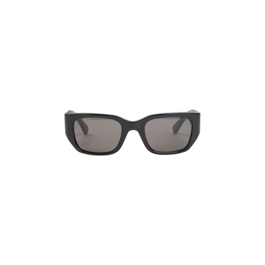 Bottega Veneta Bold Square Frame Acetate Sunglasses With Woven Temples