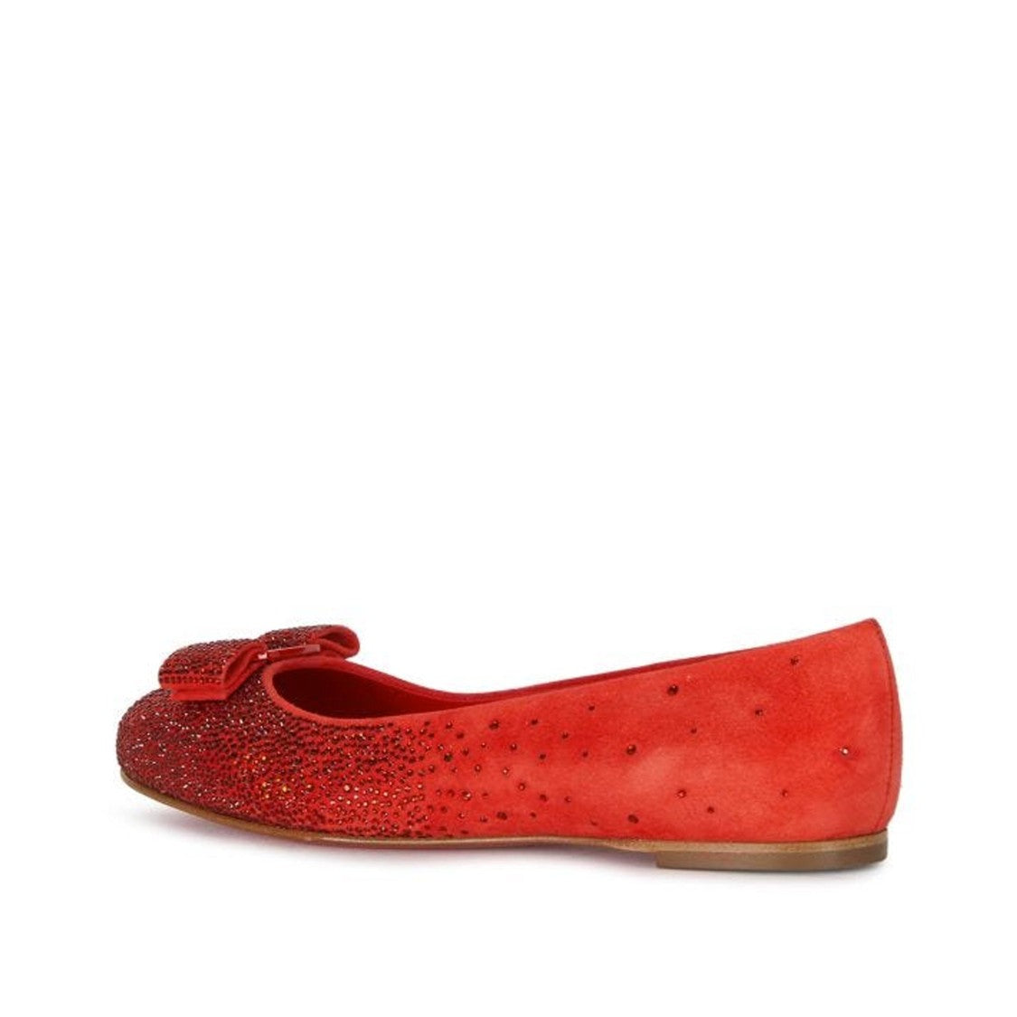 Salvatore Ferragamo Red Ballerina Flats