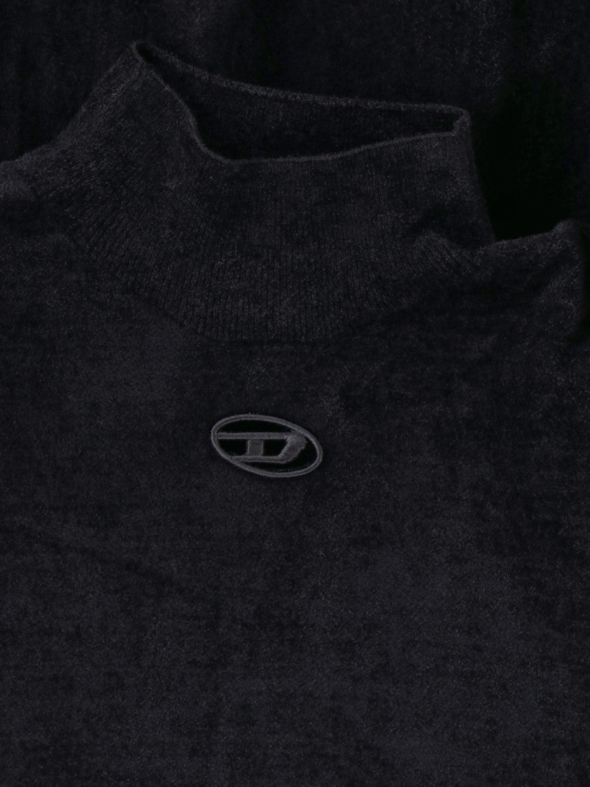 Diesel Logo Midi Dress – Black