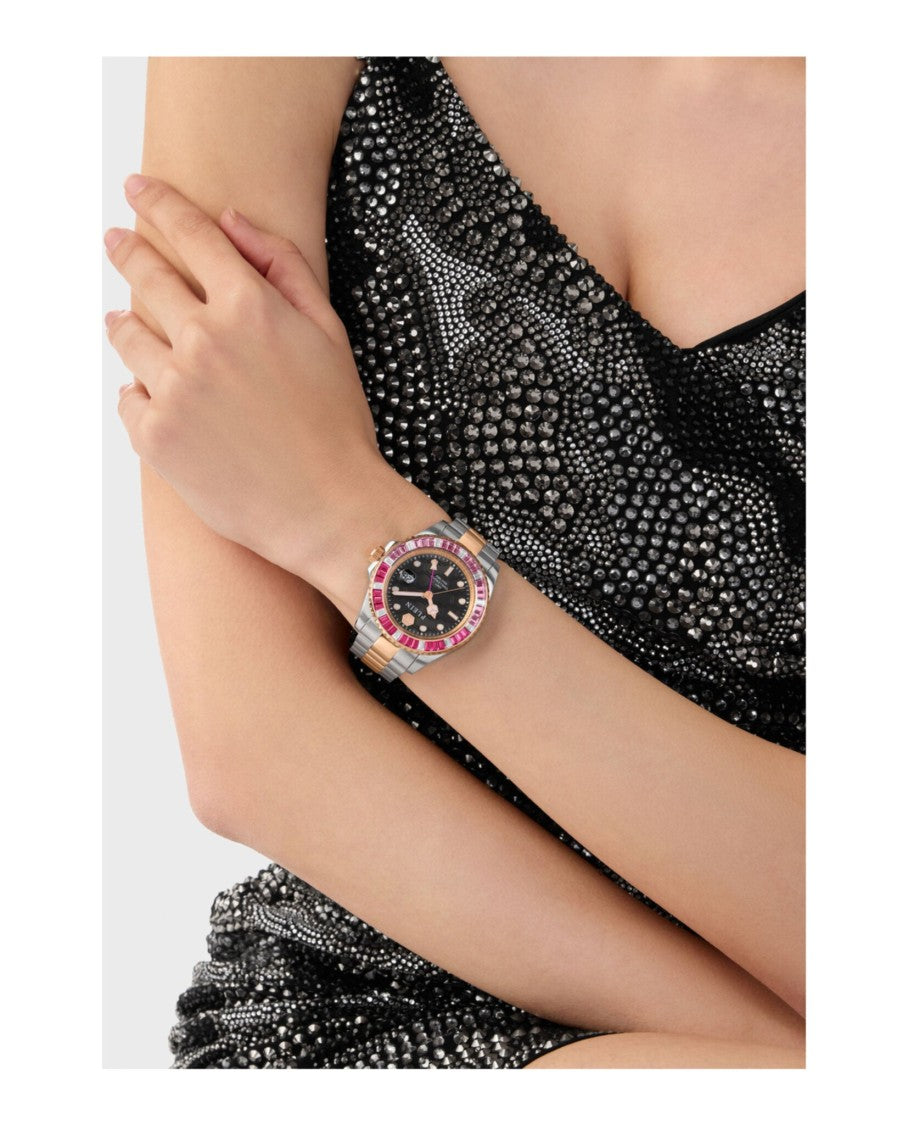 Philipp Plein Gmt-I Challenger Baguettes Bracelet Watch