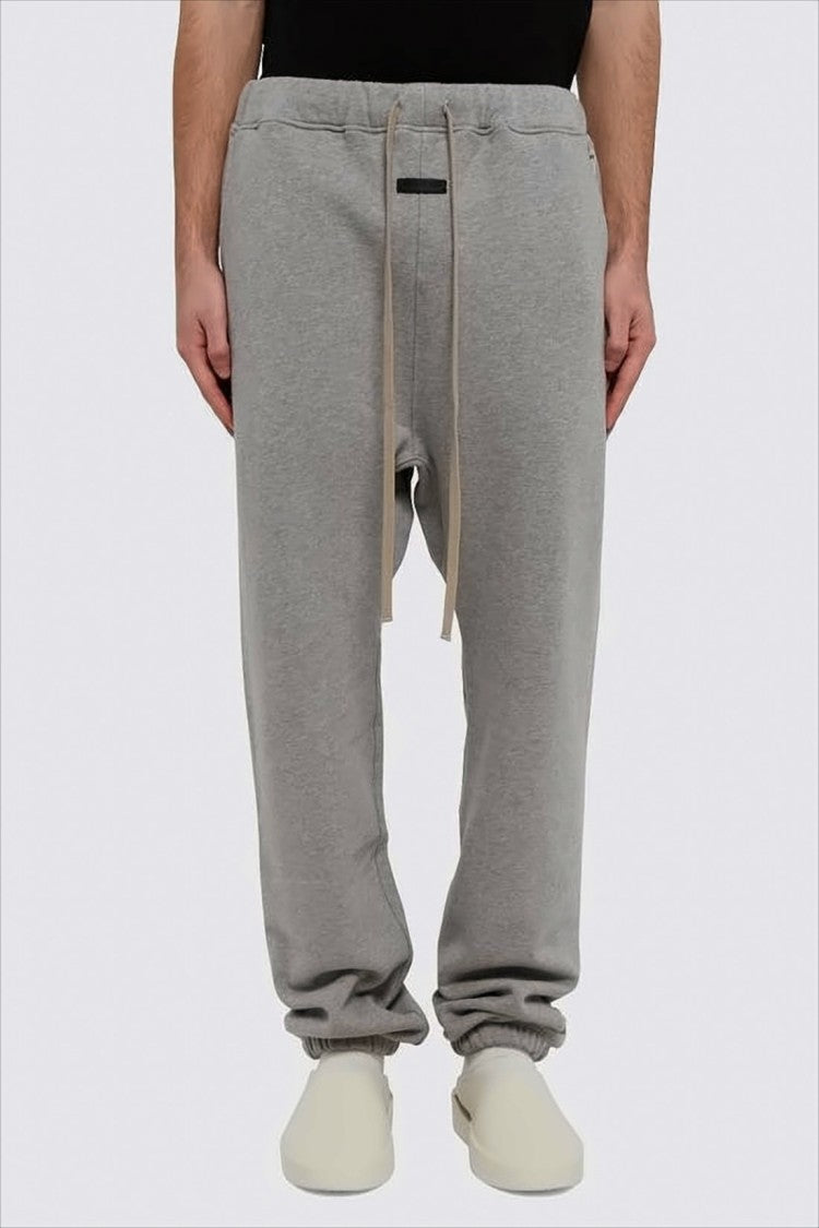 Fear Of God Relaxed Fit Grey Sweatpants With Tapered Legs And Drawstring Waistband