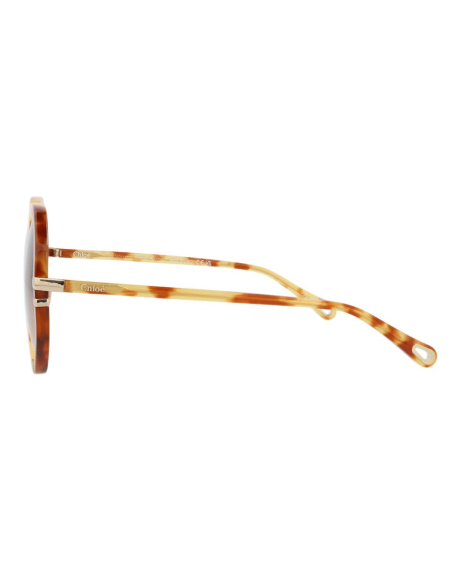 Chloé Round-Frame Bio Acetate Sunglasses