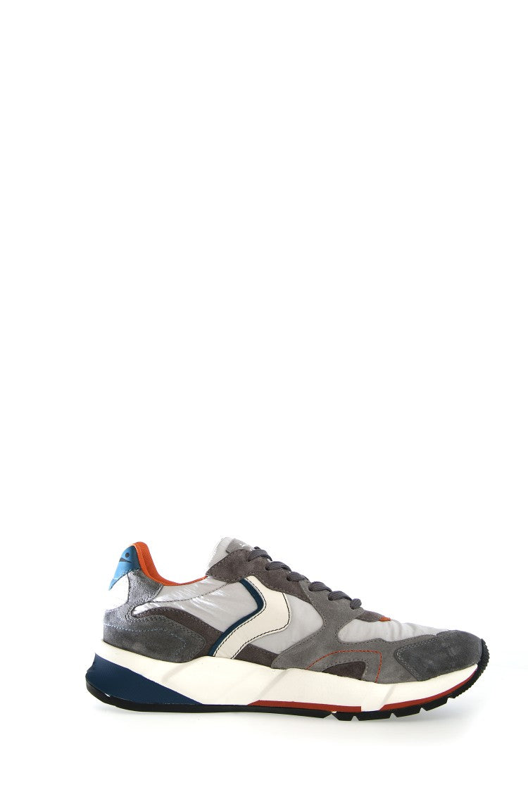 Voile Blanche Sporty Sneakers Multicolor Suede Leather Accents
