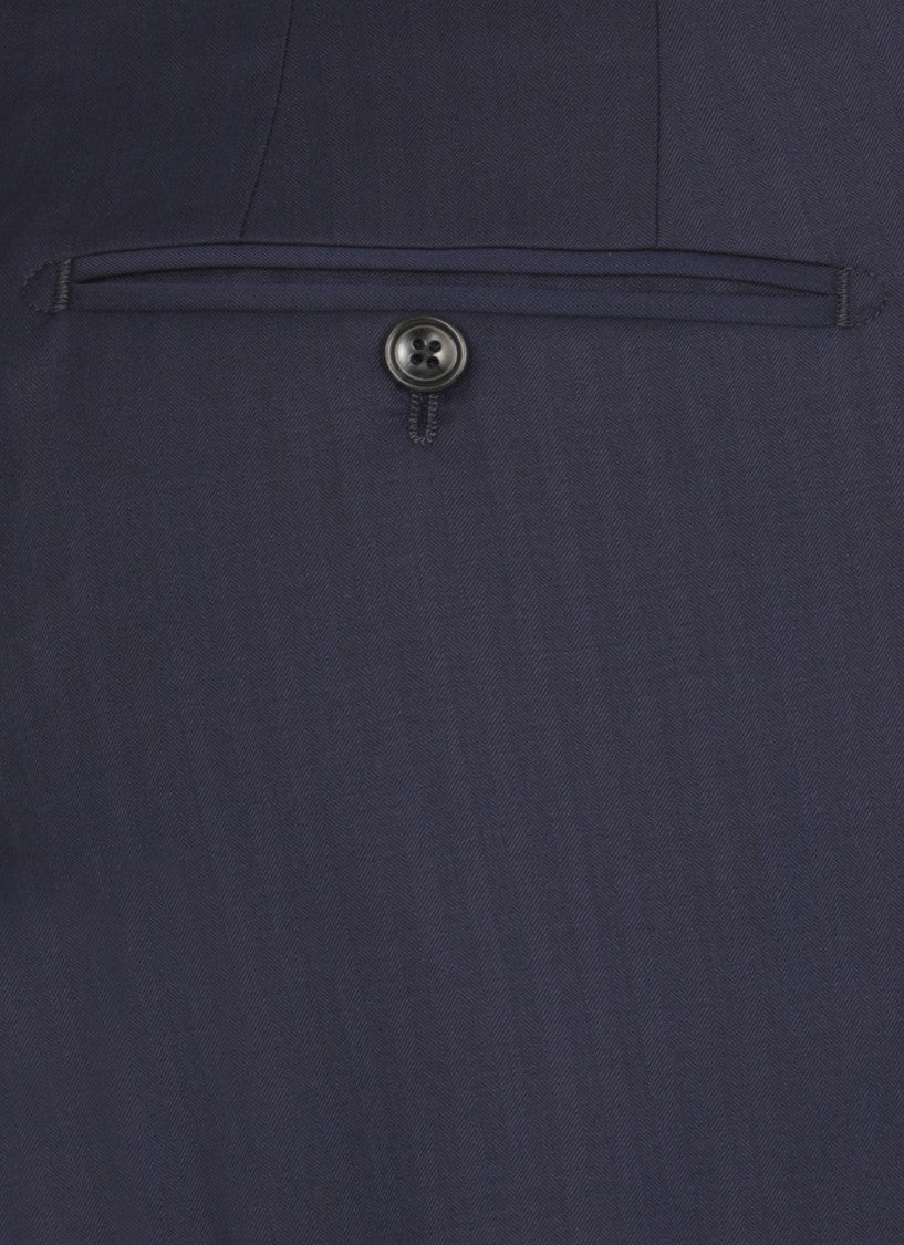 Tagliatore Blue Wool Suit