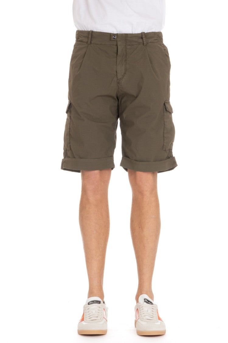 Herno Cotton Poplin Cargo Shorts