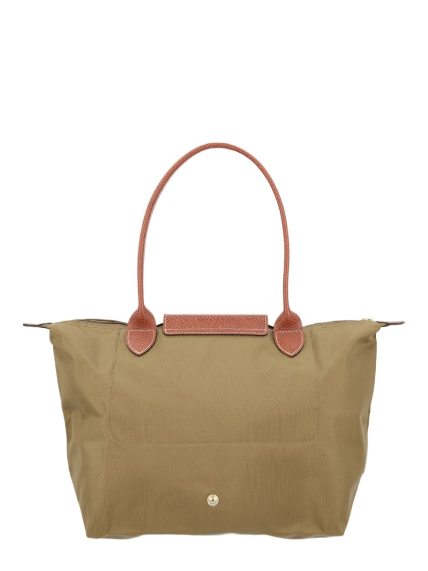 Longchamp Medium Tote Bag With Textured Leather Accents