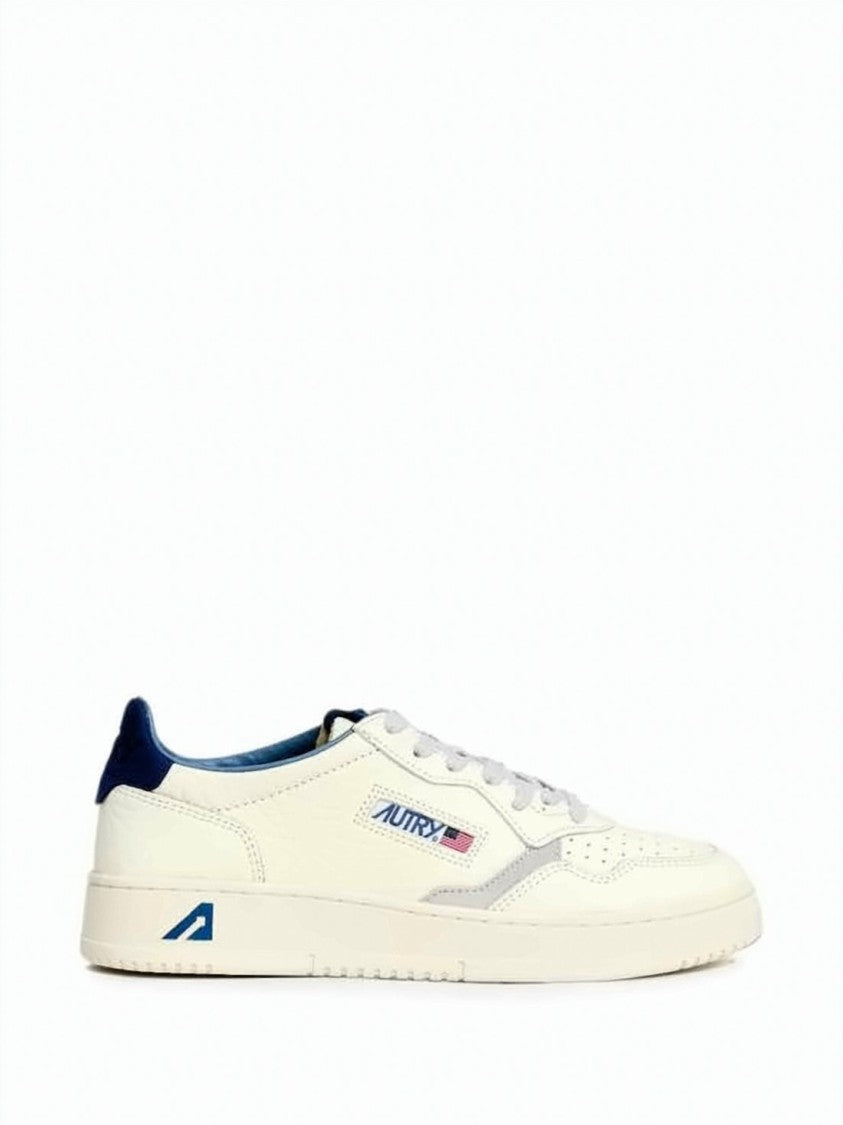 Autry Low-Top Leather Sneakers With Nubuck And Suede Accents