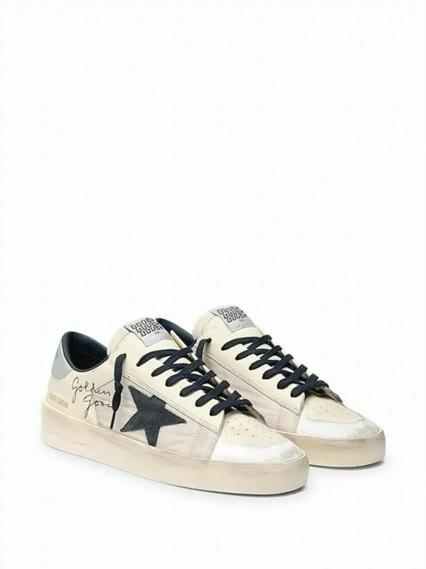 Golden Goose Vintage-Inspired Low-Top Sneakers With Distressed Finish