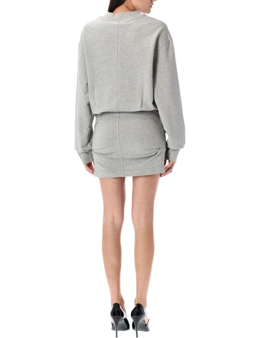 The Attico Light American Fleece Mini Dress