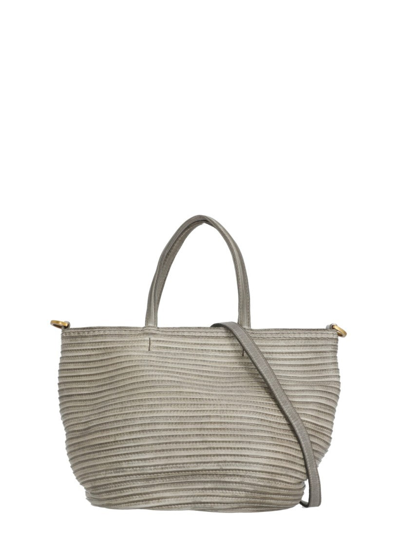 Majo Medium Textured Leather Shoulder Bag With Versatile Carrying Options