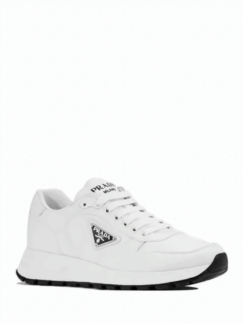 Prada Minimalist White Nylon Sneakers