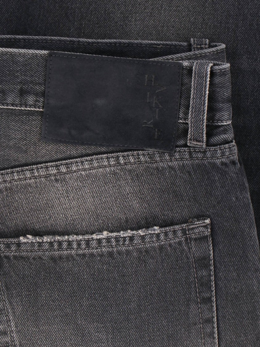 Haikure Black Logan Wide-Leg Cotton Denim Jeans