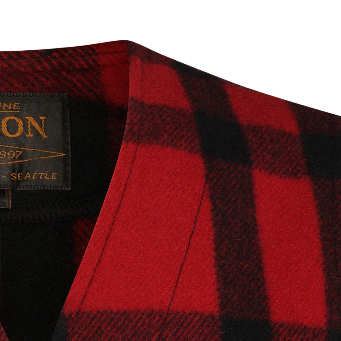 Filson Buffalo Plaid Button-Down Patch Pocket Vest