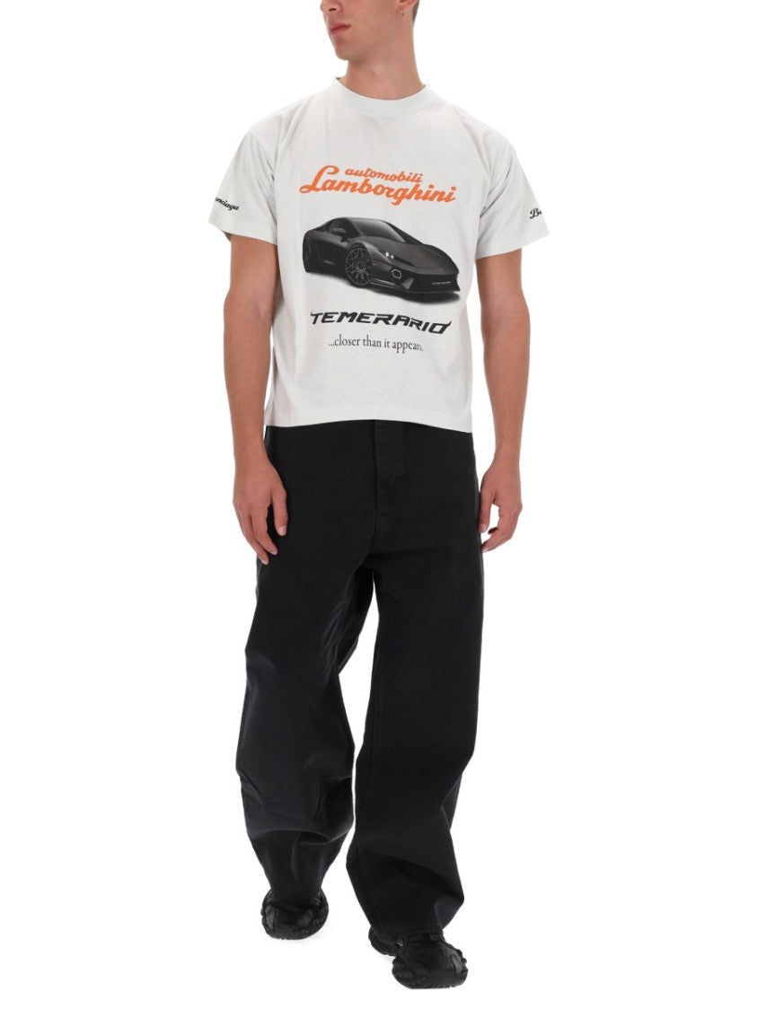 Balenciaga Boxy Automotive Graphic Cotton T-Shirt
