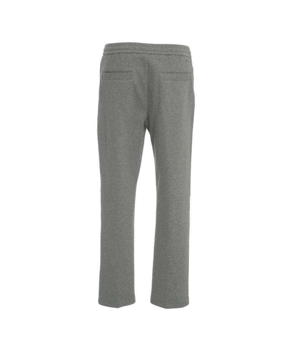 Paolo Pecora Permanent-Crease Casual Trousers With Elastic Waistband