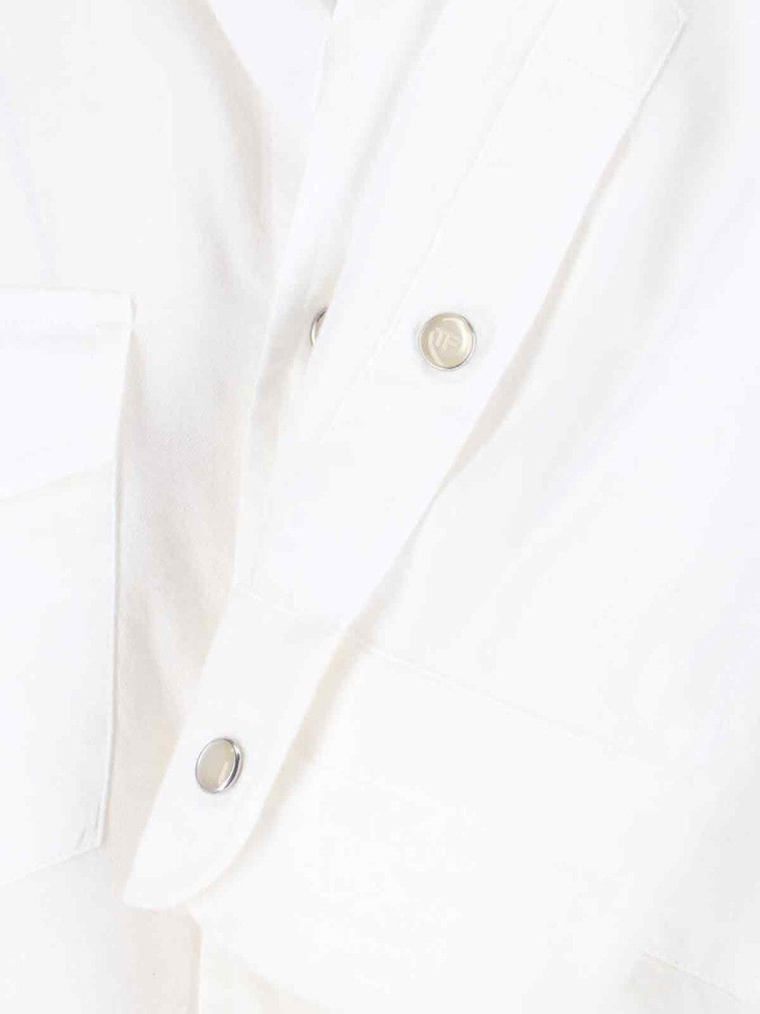 Tom Ford Structured White Shirt With Button-Down Front