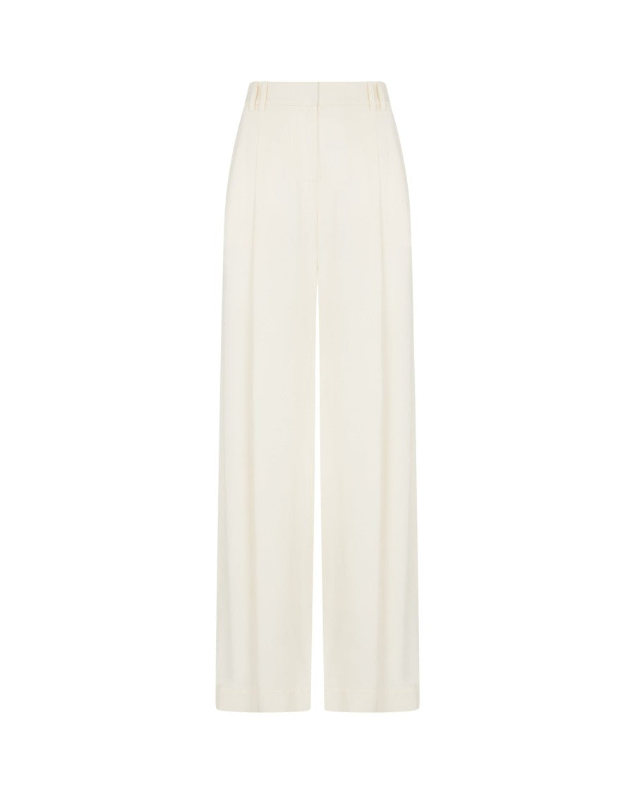 Serena Bute Serena Trouser With Georgette Trim - Cream