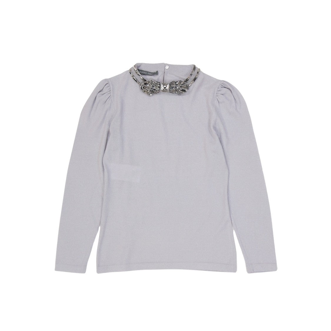 Alberta Ferretti Virgin Wool Sweater With Balloon Sleeves