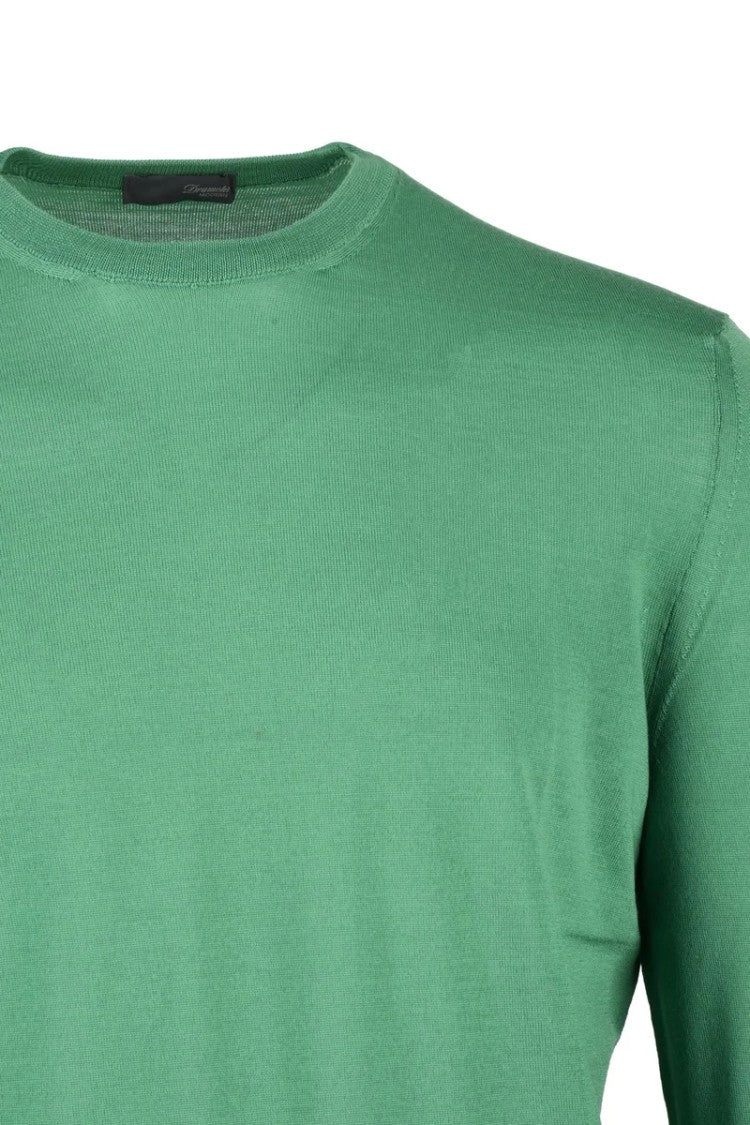 Drumohr Crew Neck Merino Wool Sweater - Mint Green