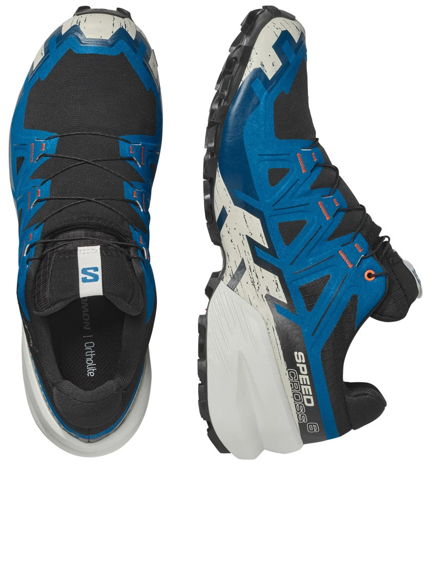 Salomon Trail Running Sneakers With Rugged Design And Vibrant Overlays