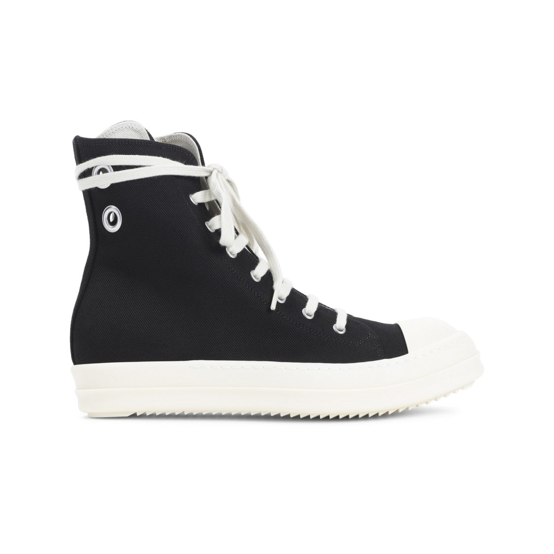 Drkshdw By Rick Owens Black Canva Sneakers