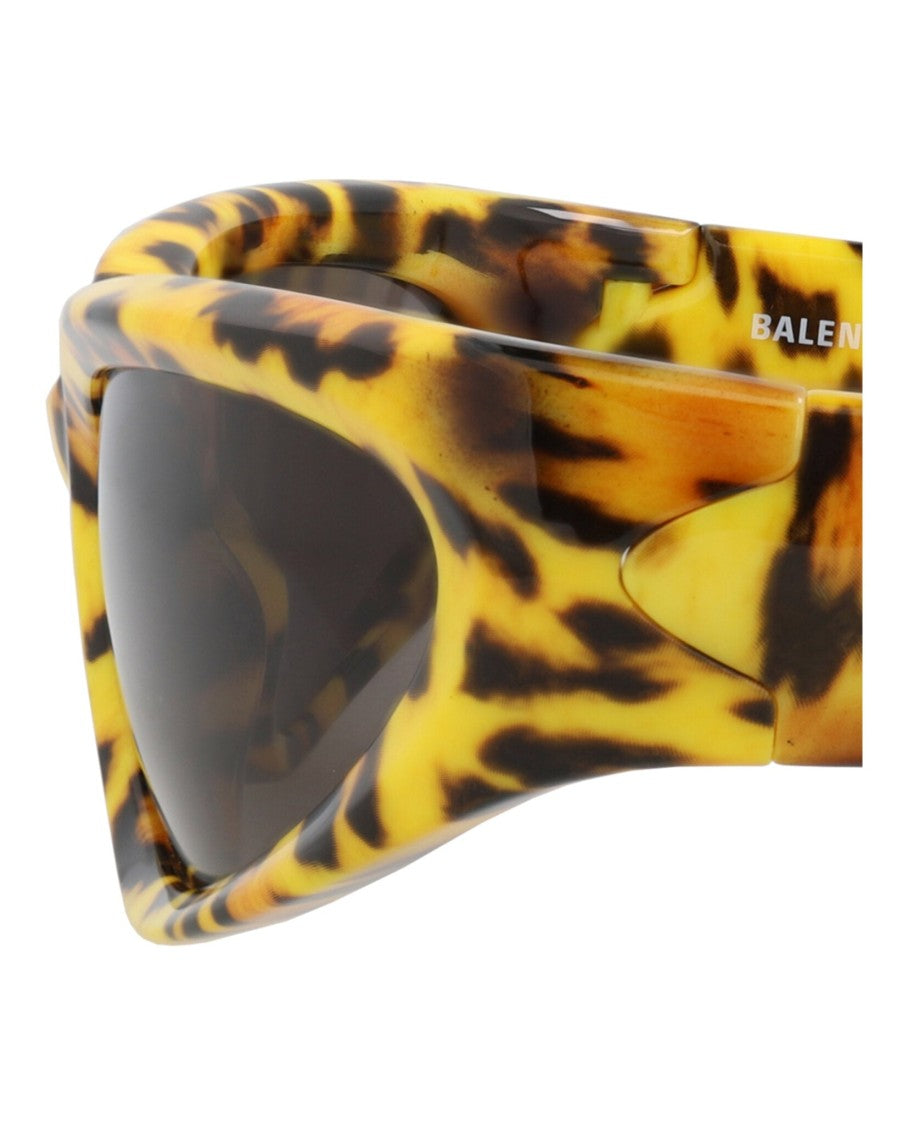 Balenciaga Shield-Frame Bio Injection Sunglasses With Saddle Nose Bridge