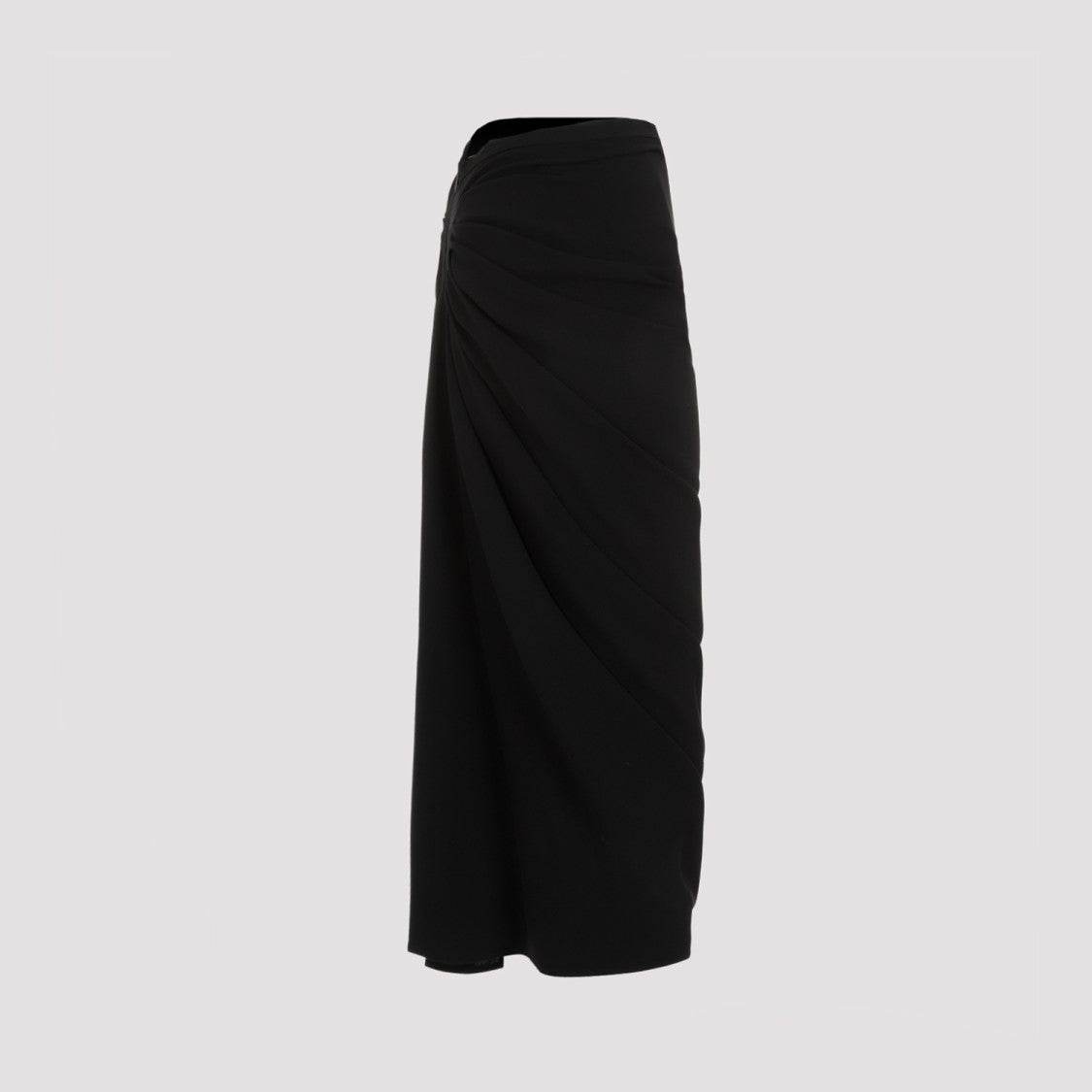 Dries Van Noten Sonata Black Wool Midi Skirt