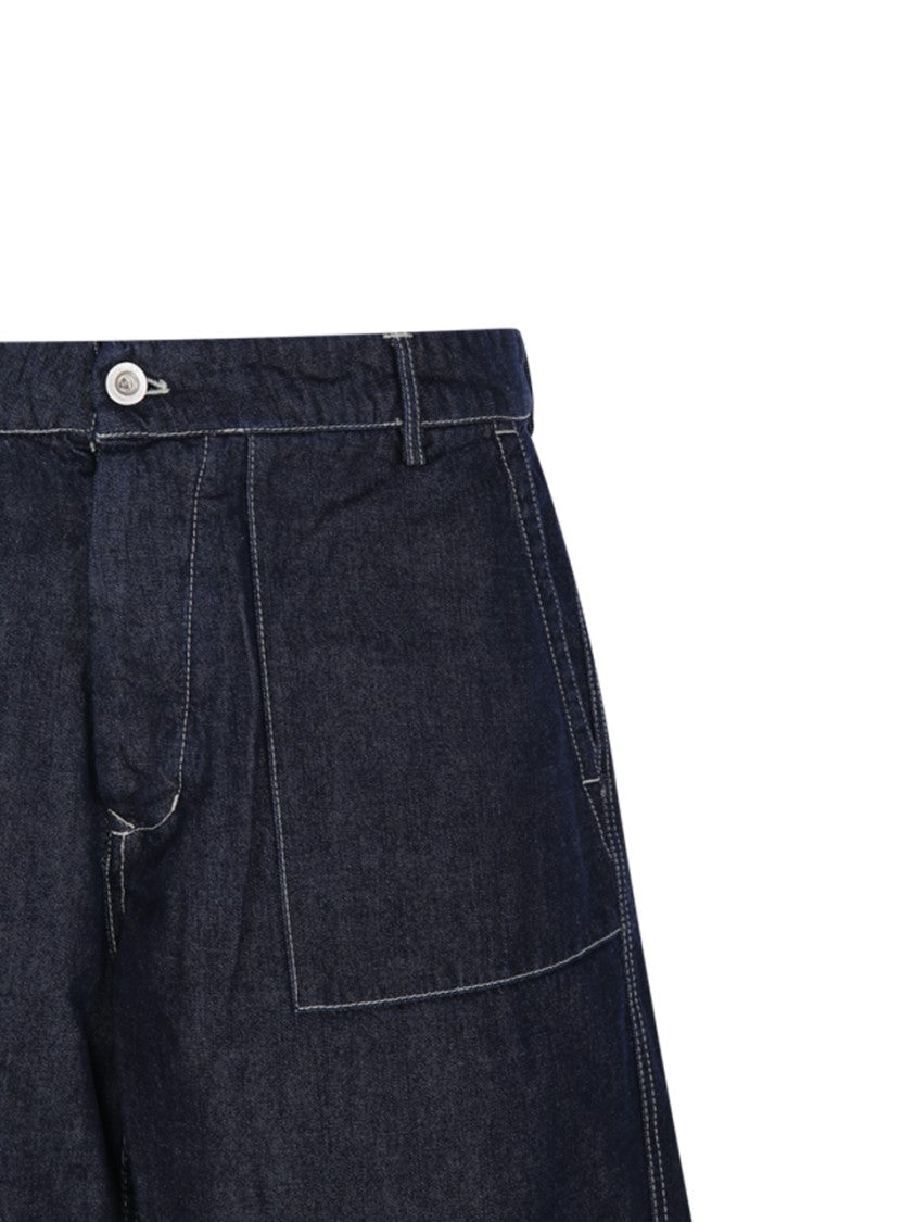 C.P. Company Relaxed Fit Cotton Shorts With Adjustable Hem