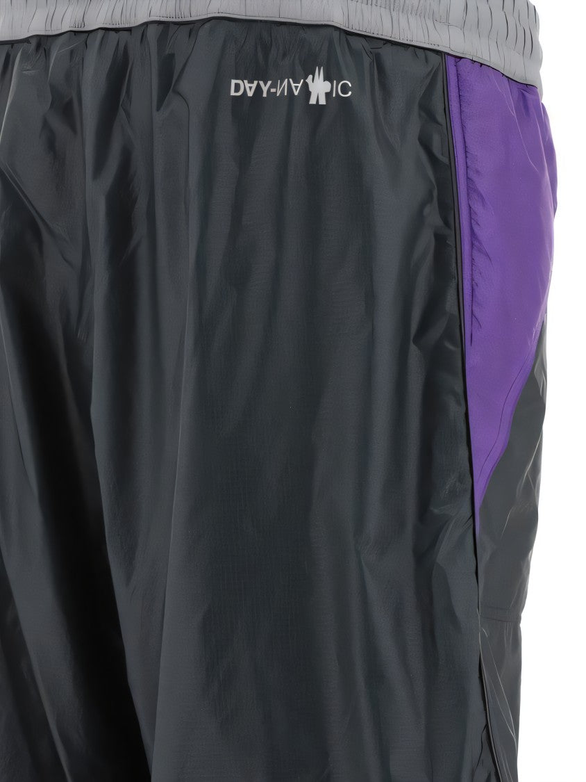 Moncler Lightweight Shiny Finish Shorts With Drawstring Waistband