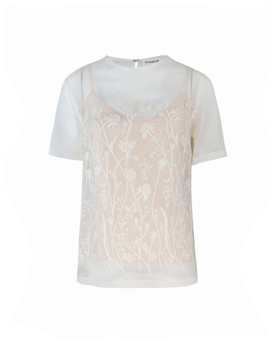 P.A.R.O.S.H. Layered Blouse - Beige