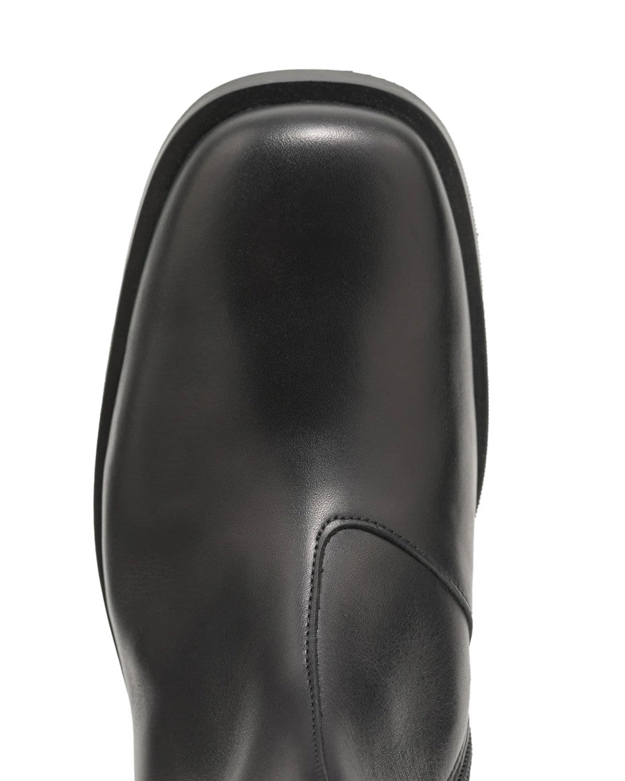 Our Legacy Stivaletto Camion Black Ankle Boot With Vibram Sole