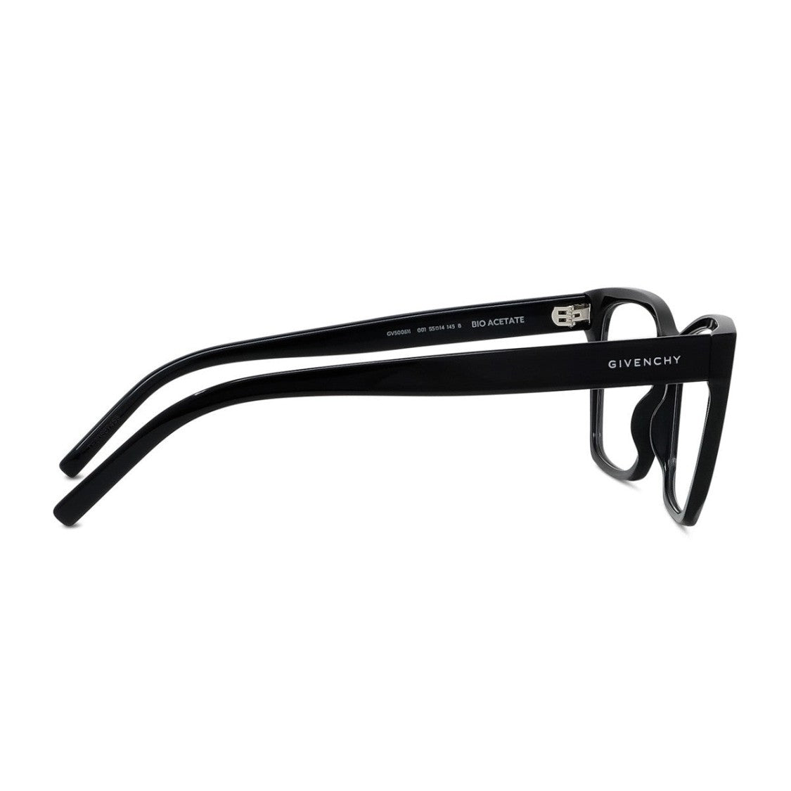 Givenchy Black Gv Day Bio-Acetate Rectangular Sunglasses