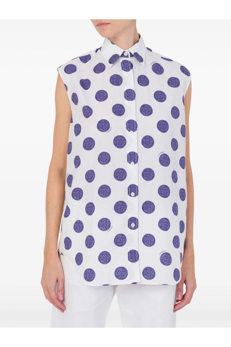 Moschino Relaxed-Fit White Cotton Shirt