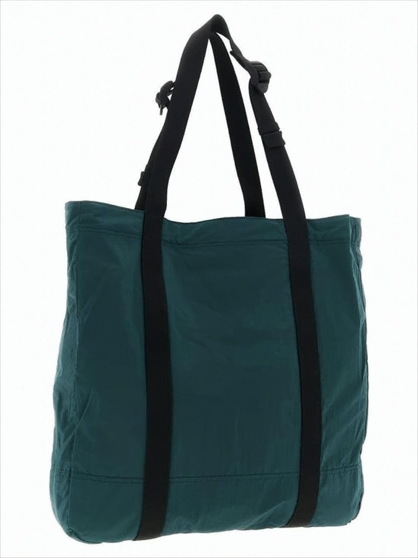 Stone Island Deep Teal Polyamide Tote Bag