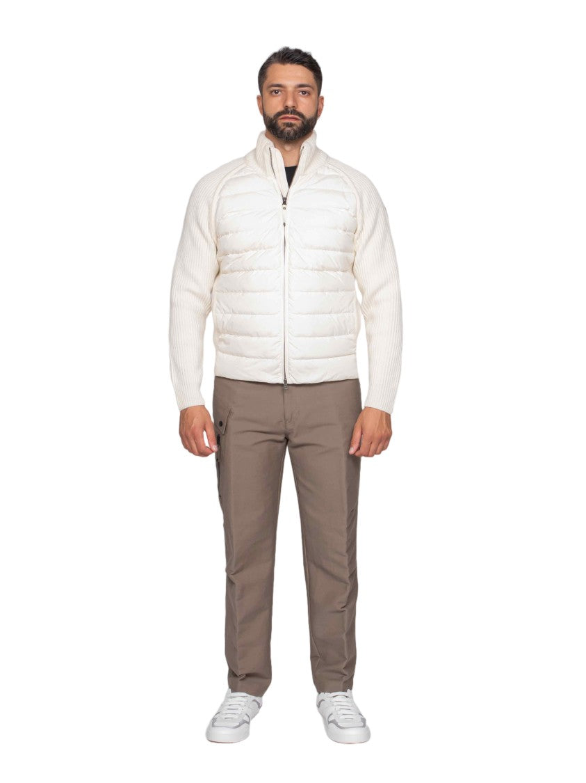 Pjs Parajumpers Quilted Padded Jacket With Ribbed Back And High Collar
