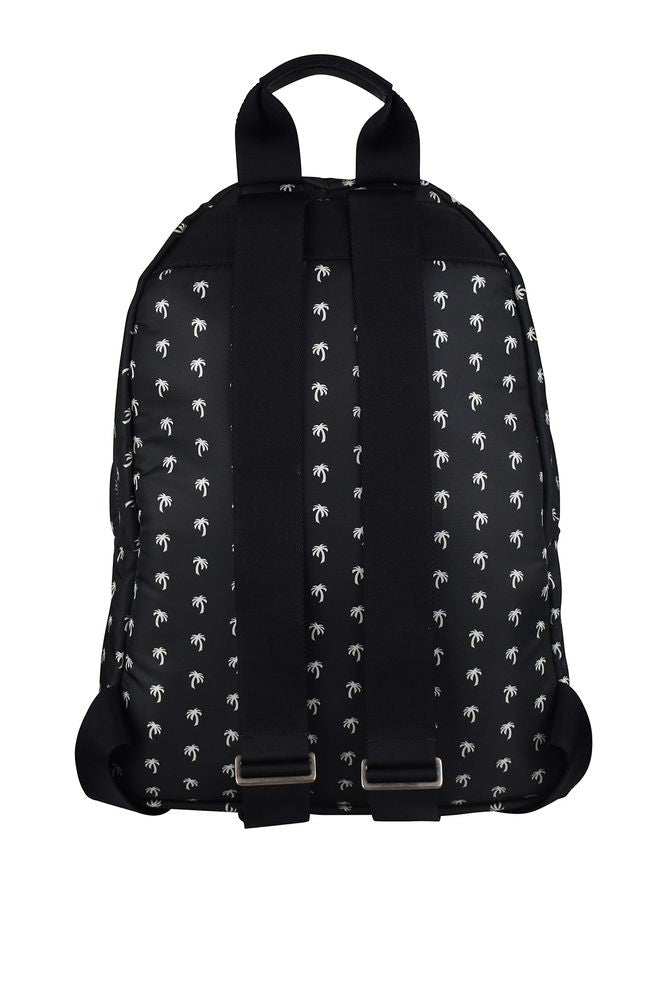 Palm Angels Black Polyester Backpack