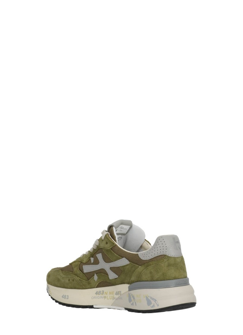 Premiata Green Mick 0.1 Suede Sneakers