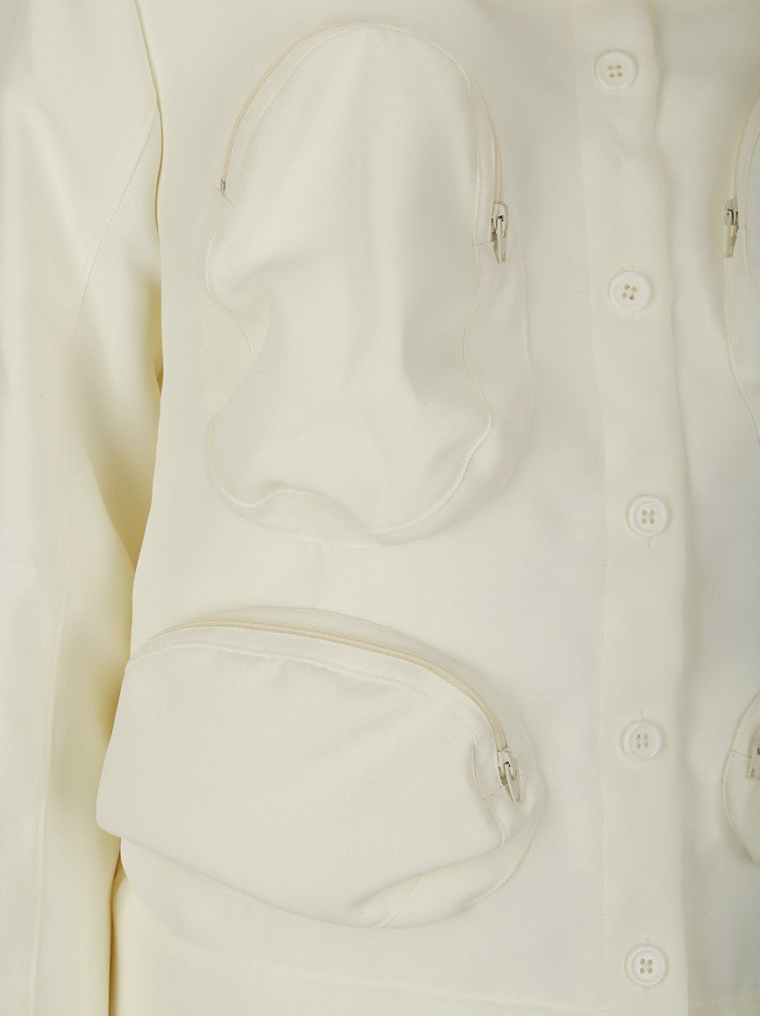 Melitta Baumeister White Button Closure Jacket