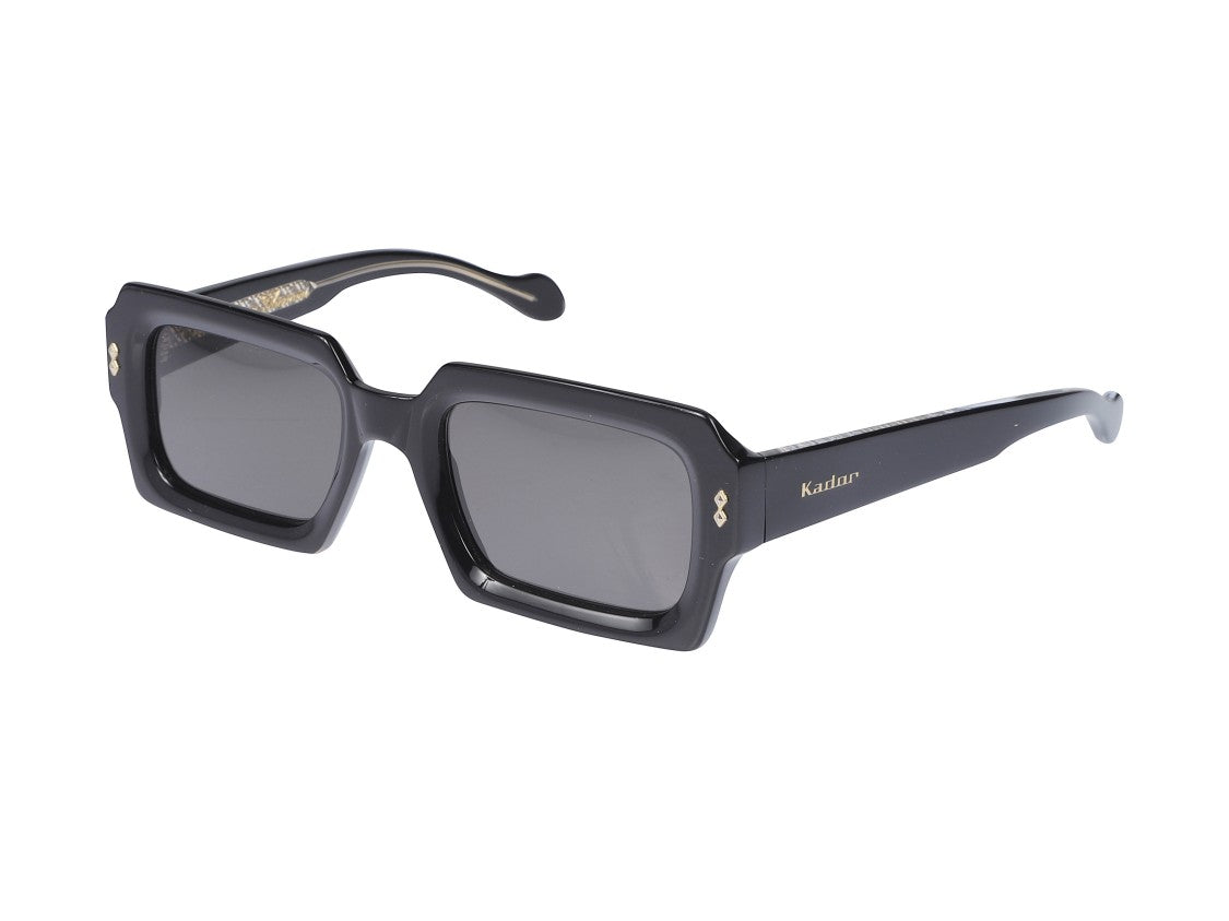 Kador Black Evy Glamour Glossy Oversized Square Sunglasses