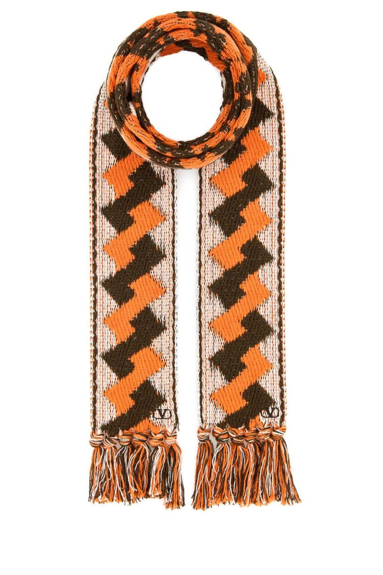 Valentino Garavani Embroidered Jacquard Scarf