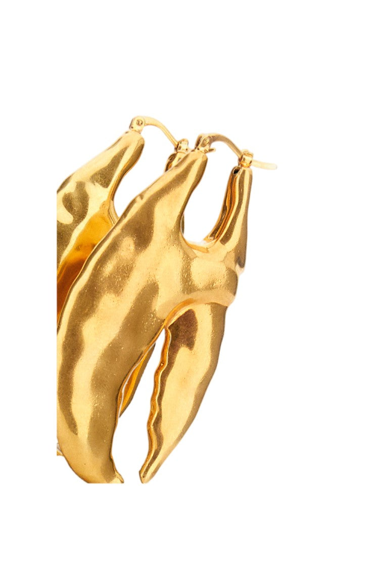 Jacquemus Gold Les Boucles Homard Copper Brass Lobster Earrings