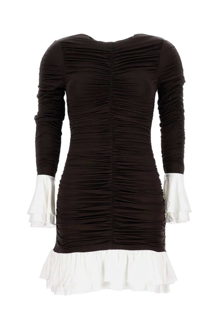 Rotate Birger Christensen Mini Ruched Dress