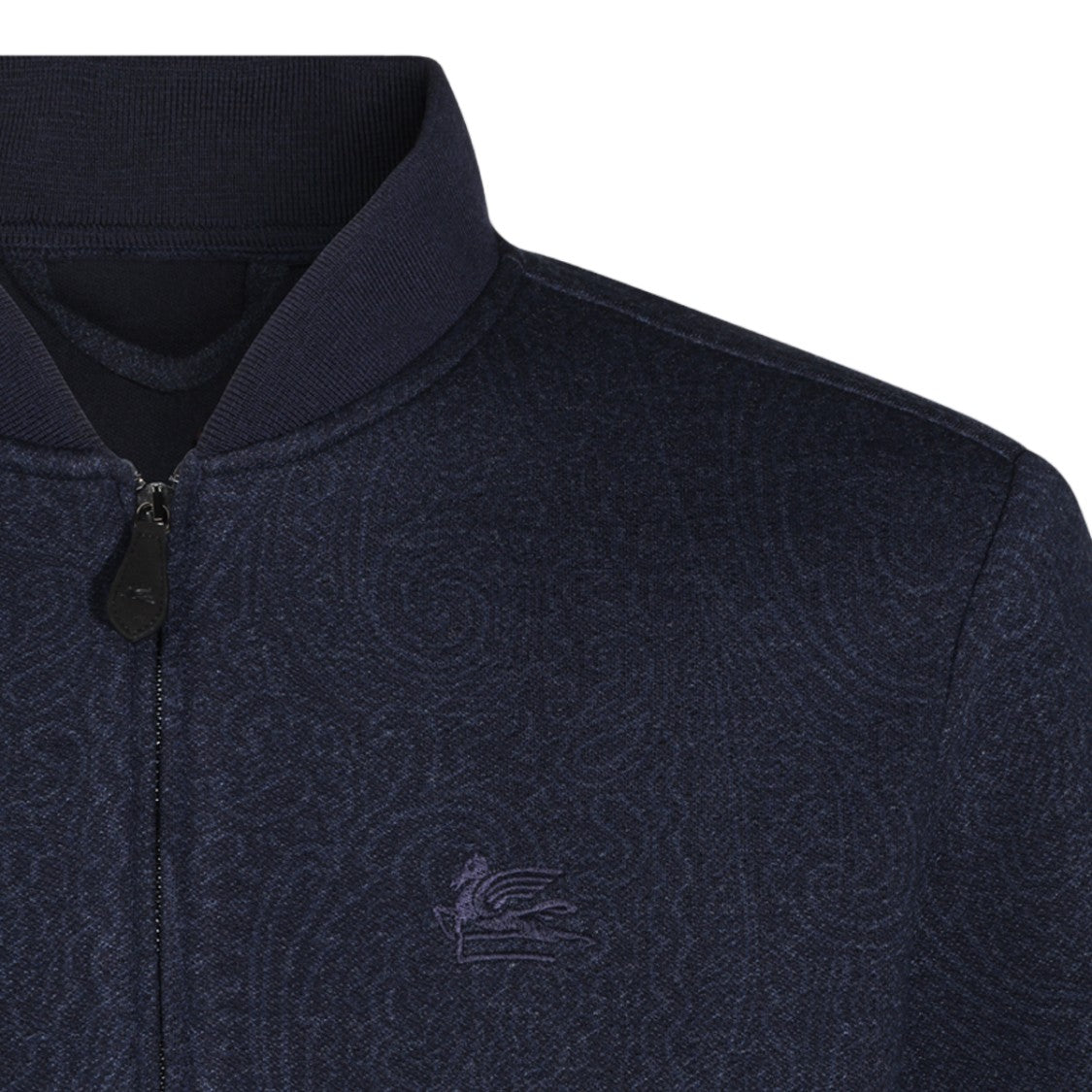 Etro Dark Navy Paisley Bomber Jacket
