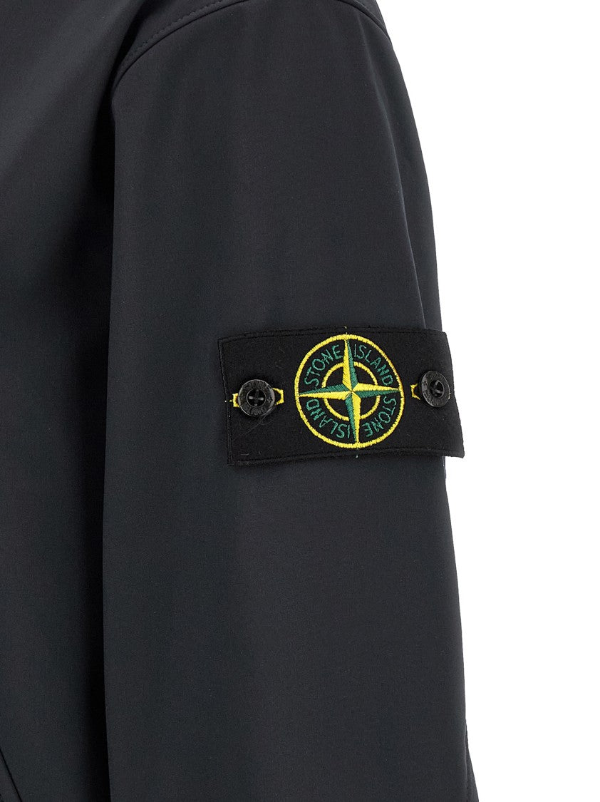 Stone Island Three-Layer Technical Jacket With High Neck