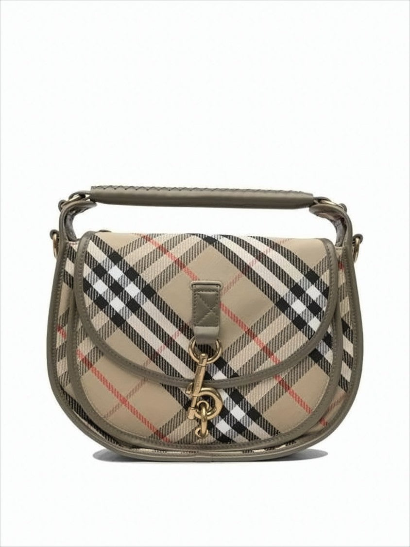 Burberry Check Pattern Shoulder Bag