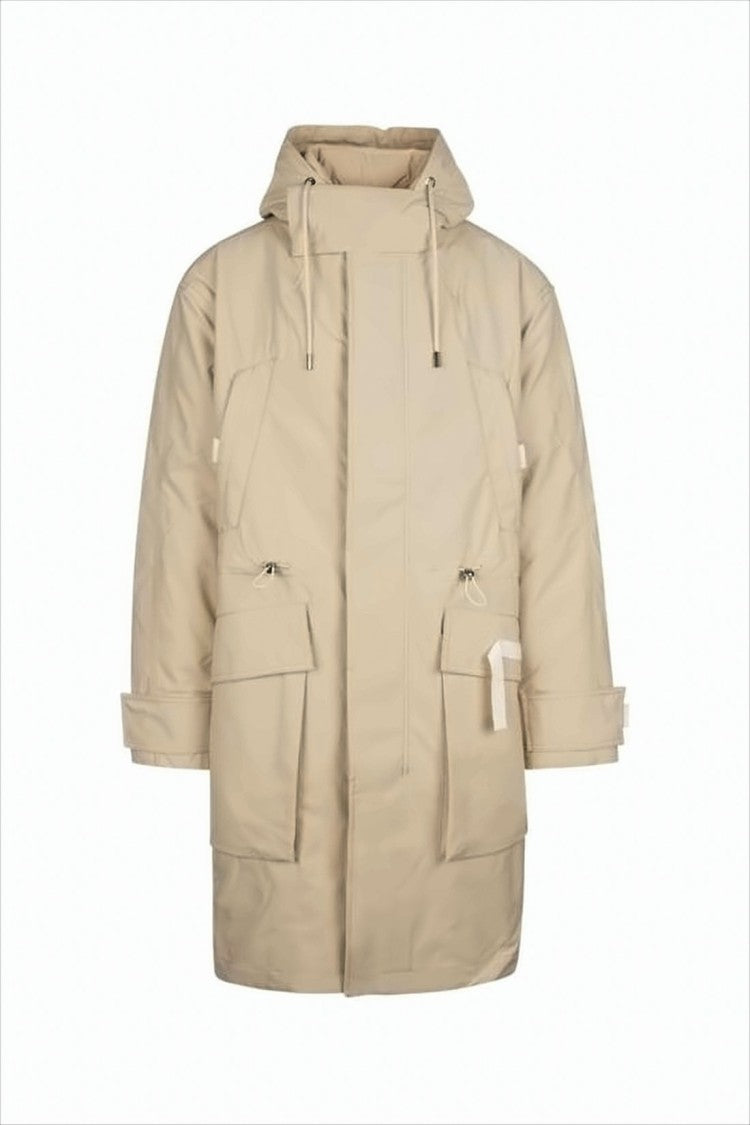 Jacquemus Relaxed-Fit Hooded Cotton Coat With Concealed Placket