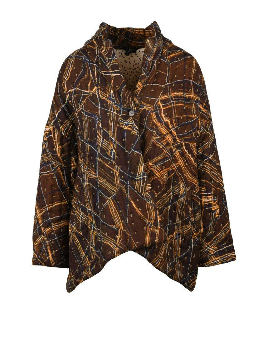 Raga Brown Wool Quilted Jacket