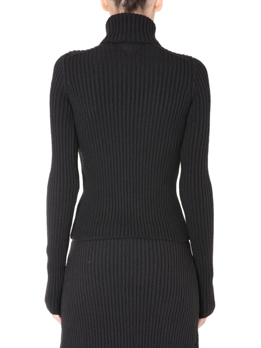 Bottega Veneta Polo Neck Turtleneck Sweater With Long Sleeves
