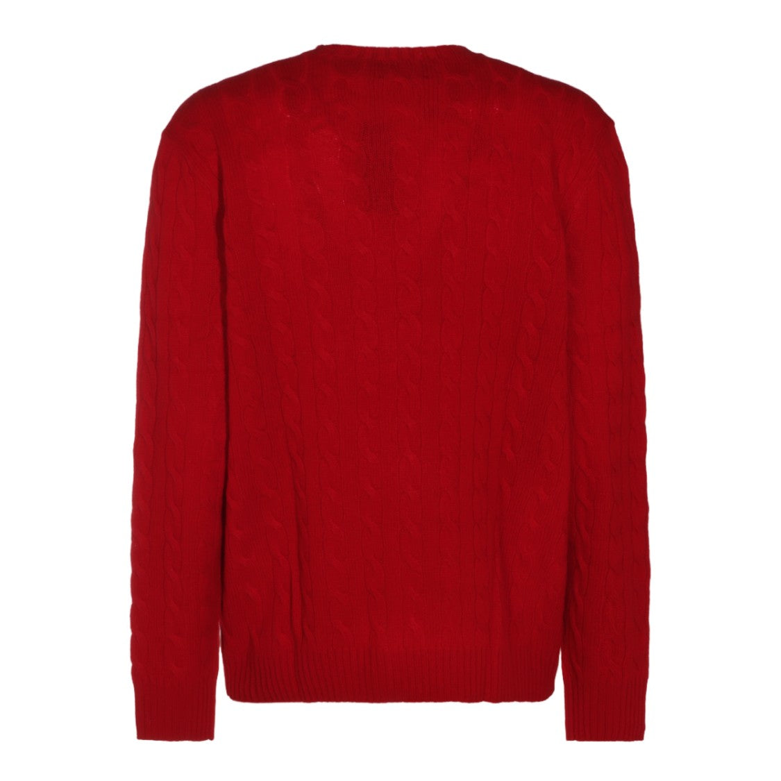 Polo Ralph Lauren Cable Knit Sweater With Crew Neckline And Embroidered Logo