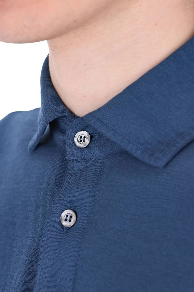 Drumohr Ice Cotton Pure Cotton Polo Shirt